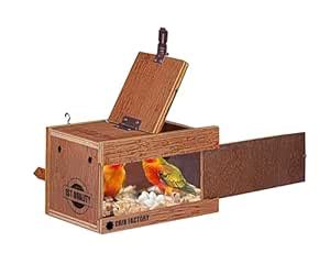 CRIBFACTORY African Love Bird Breeding Box | Wooden Nesting Box for ...