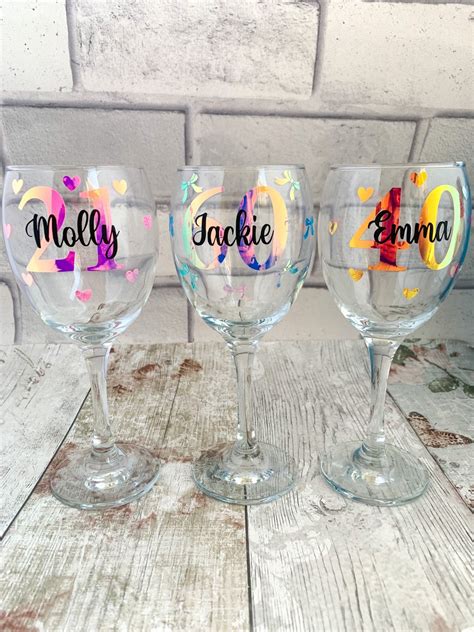 Custom Wine Glasses, Personalised Wine Glasses, Wine Glass for Friends ...