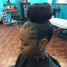 Donut Hairstyles With Bangs by Bun Hairstyles With Weave Fade Haircut Donut Hairstyles With Bangs