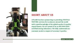 Textile Testing Laboratory 的图像结果