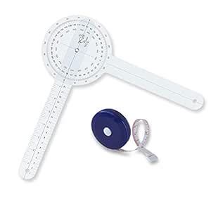 EMI Plastic 12" Goniometer 360 Degree ISOM (Tape Measure + 12 ...