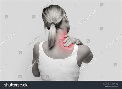 Neck Pain Muscle Stress Strain Concept Stock Photo 2261573651 | Shutterstock