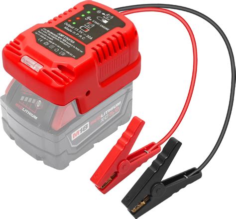 Amazon.com: Jump Starter Cables for Milwaukee M18 Battery Adapter with ...