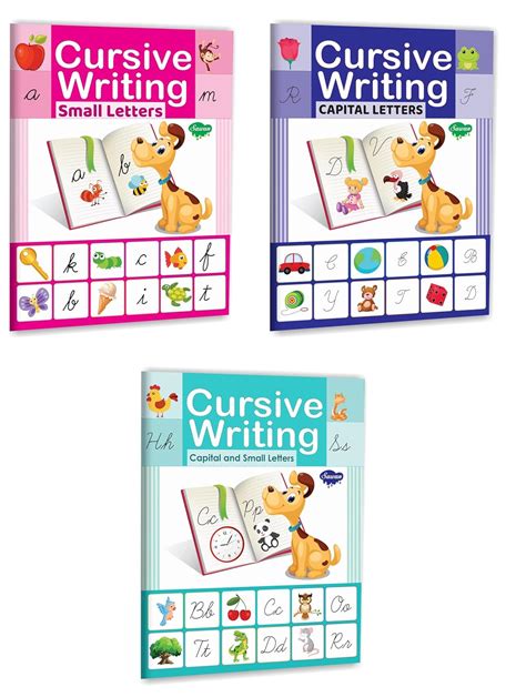 Buy Cursive Writing Books- Small Letters, Capital Letters, Capital ...