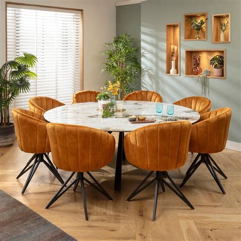 Round Extendable Dining Table Seats 8