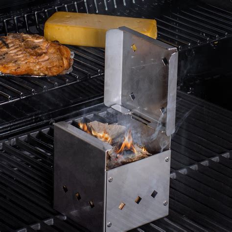 DiamondKingSmoker Stainless Steel Square Smoker/Cooker Smoker Box - DKS-6x6 : BBQGuys