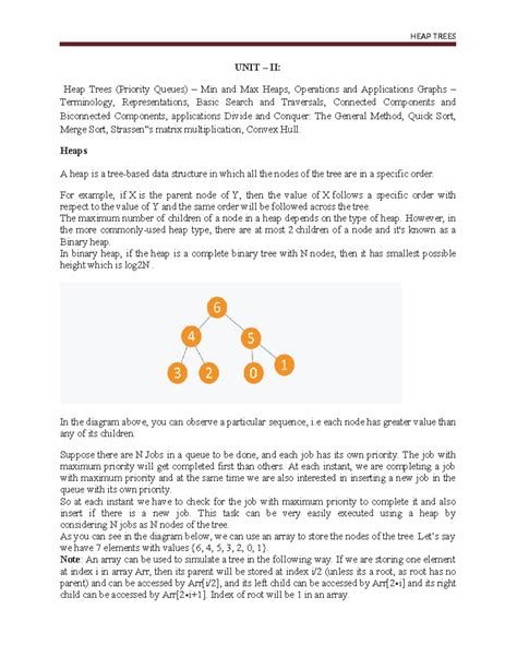 Unit 2 - ADSAA: Heap Trees, Graphs & Their Applications in Data ...