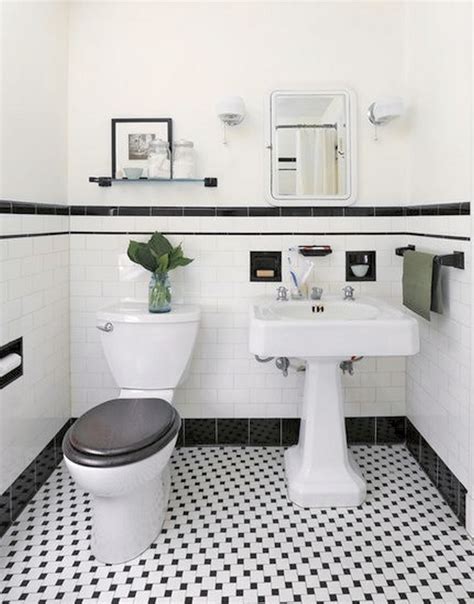 Classic Black And White Bathroom Floor Tile – Flooring Site