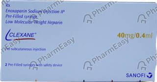 Clexane 40mg/0.4ml Solution For Injection: Uses, Side Effects, Price ...