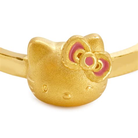 Hello Kitty x Chow Tai Fook 24K Gold Pink Bow Ring