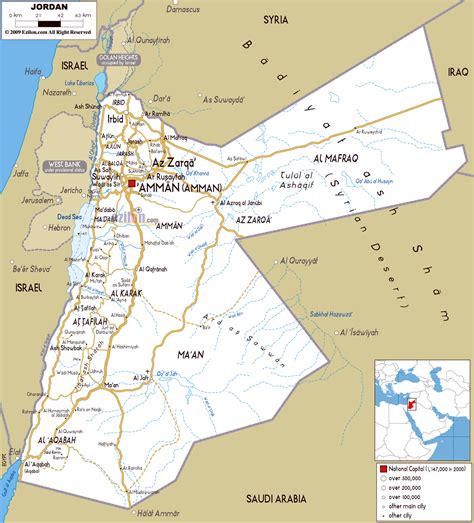 Maps of Jordan | Detailed map of Jordan in English | Tourist map of ...