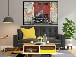 RKDigital Mart 40 cm x 60 cm Waterproof Art & Paintings Vinyl Wallpaper ...