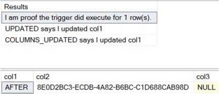Triggers SQL Server Update 的图像结果