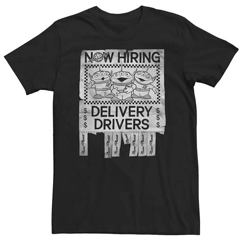 Big & Tall Disney / Pixar Toy Story Now Hiring Delivery Drivers Tee