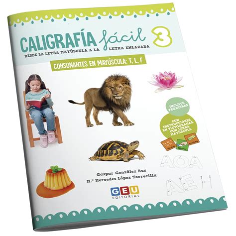 Buy CALIGRAFÍA FÁCIL 3. Consonantes en mayúscula T,L,F Online at ...