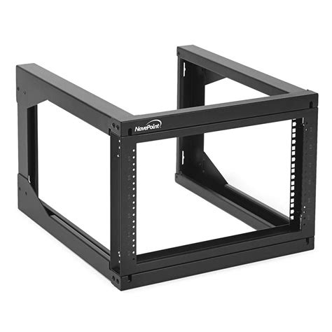 Buy NavePoint 6U Wall Open Frame Network Rack, Swing Out Hinged Gate,18 ...