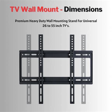 Premium Flat Wall Mounts 400 mm - Secure & Durable