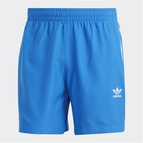 adidas Originals Adicolor 3-Stripes Swim Shorts - Blue | adidas India