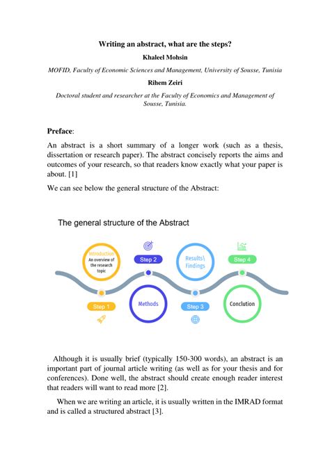 Image result for Abstract Writing Format