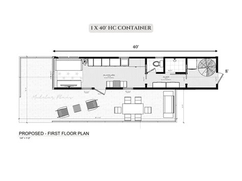 40ft & 20ft Container Home Plans | Small House Plans | Full Set ...