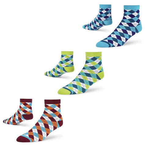 DYNAMOCKS Men's and Women's Combed Cotton Ankle Length Socks (Pack of 3 ...