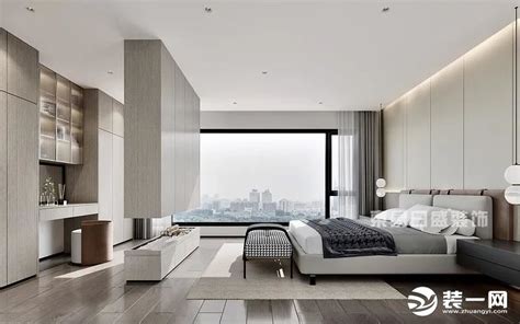 远大都市风景四居155平欧式风格紫色卧室装修效果_别墅设计图