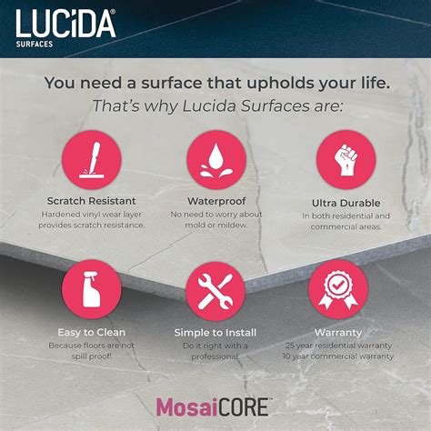 Buy Lucida Surfaces Luxury Vinyl Floor Tiles | Glue Down Adhesive ...