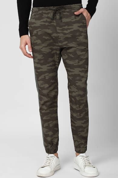 Buy Men OlivePrint Casual Jogger Pants Online - 670568 | Peter England