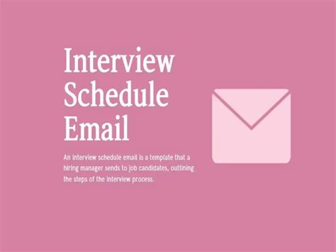 Interview Schedule. Email Sample 的图像结果