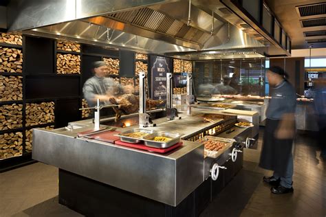 Charcoal Grill In Restaurant