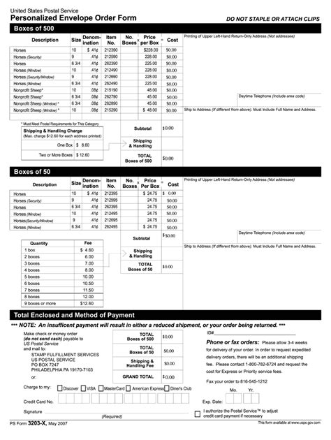 Fillable Online Personalized Envelope Order Form Fax Email Print ...