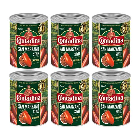 Contadinasan Marzano Style Crushed Tomatoes 28 Oz Pack Of 6 ...
