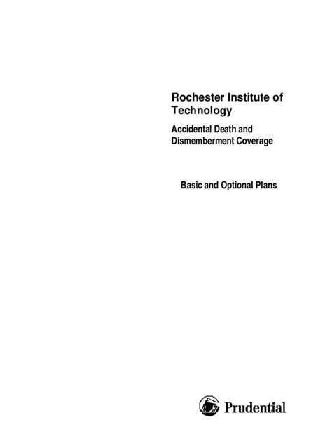 Fillable Online Accidental Death and Dismemberment Coverage Basic and ...