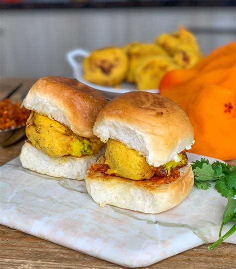 Homemade Vada Pav Recipe With Cheesy Aloo Vada by Archana's Kitchen | Pav recipe, Vada pav ...