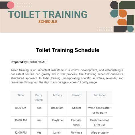 Free Training Schedule Templates, Editable and Printable