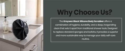 Buy KROYWEN Soft Silicone Back Scrubber Long Handle Bath Brush + Body ...