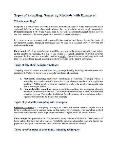 Types of Sampling in Research 的图像结果