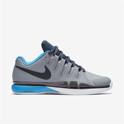 Nike Mens Zoom Vapor 9.5 Tour Clay Court Tennis Shoes - Grey/Blue ...