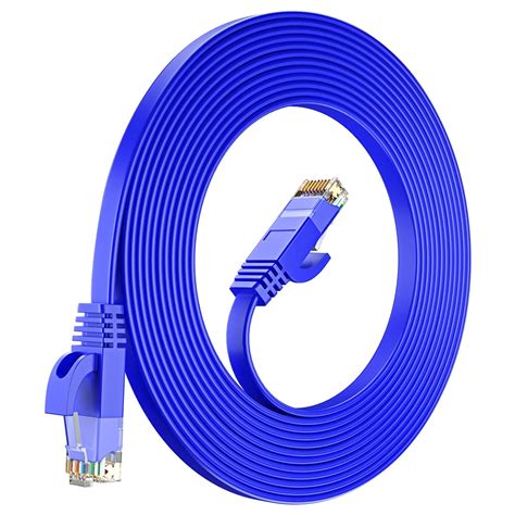 FEDUS 10 Meter Cat6 Ethernet Cable, Flat RJ45 LAN Cable wire 2 Meter ...