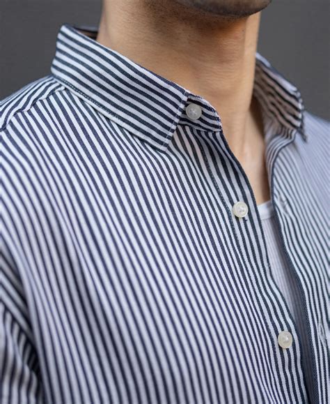 Buy Black & White Striped Shirt for Men Online | POWERLOOK