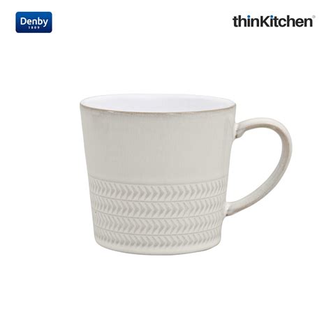 Buy Denby Natural Canvas Textured Large Mug Online at thinKitchen