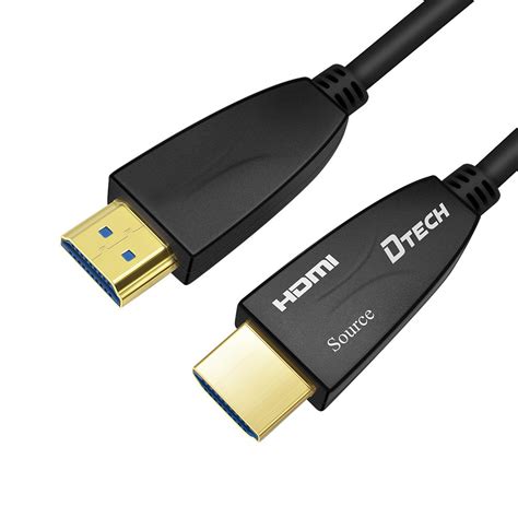 DTECH 25 Feet Fiber Optic HDMI Cable 4K 60Hz 18Gbps HDR 444 422 420 Sub ...