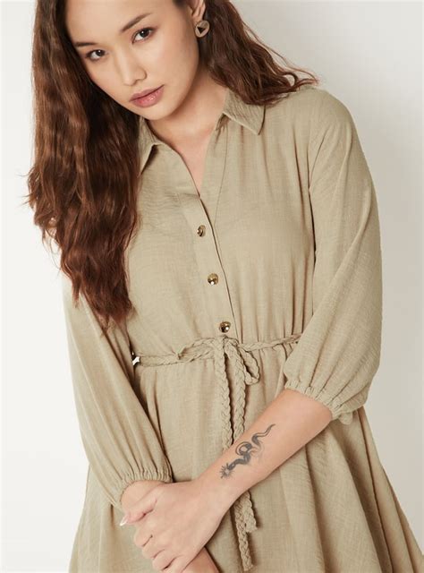 Buy Women Solid Shirt Dress Online at just Rs. 999.0 - 1000016221894 ...