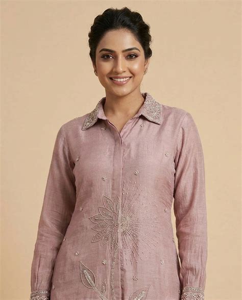 Mul Chanderi Choli Palazzo Set with Sheer Weave | Rangoli
