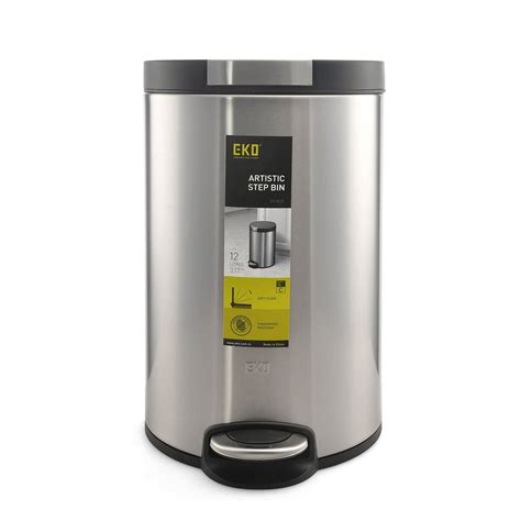 home by Nilkamal Glossy Stainless Steel EKO Dustbin : Amazon.in: Home ...