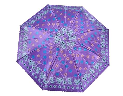 Buy Krystle PVC Printed 3 Fold Umbrella with Carry Cover (Multicolour ...