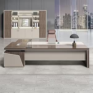 Lakdi Director & Executive L-Shape Office Table Luxury Desk Made in ...