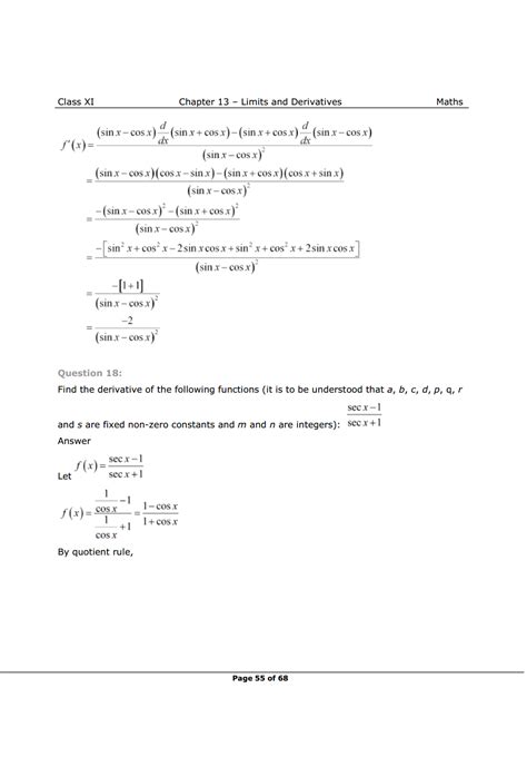 NCERT Solutions For Class 11 Maths Chapter 13 Miscellaneous Exercise