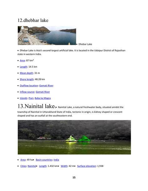 Important lakes of india. bhaskar converted | PDF