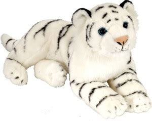 WILD REPUBLIC Laying White Stuffed Tiger (16-inch) Soft Toy for Kids ...